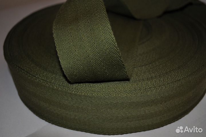 Лента хлопчатобумажная лхх-50-140 хаки