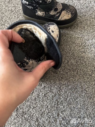 Сапоги зимние детские 27 бу