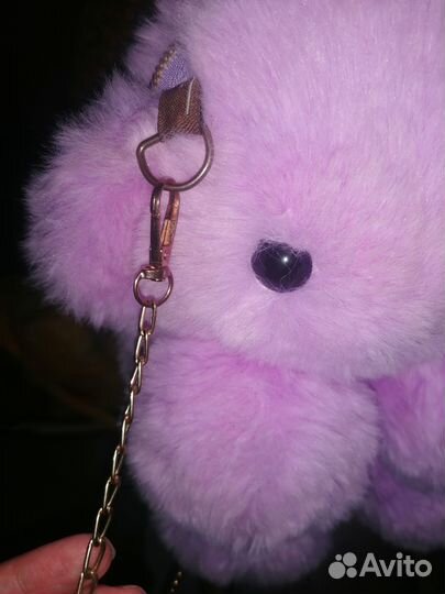 Меховая детская сумочка медвежонок 3 в 1