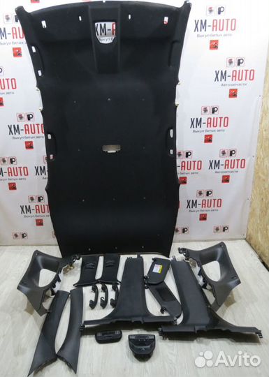 Комплект черных обшивок салона Vesta SW cross