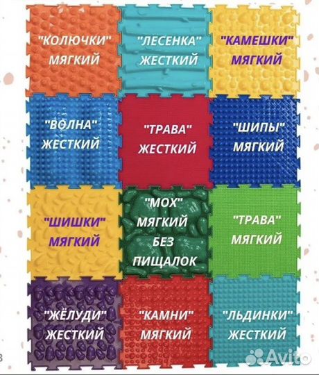 Ортодон Ортопедический коврик 12 пазлов