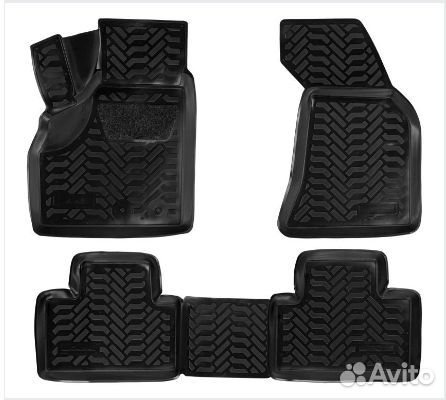 Ковры в салон (3D с подпят.) для LADA Priora
