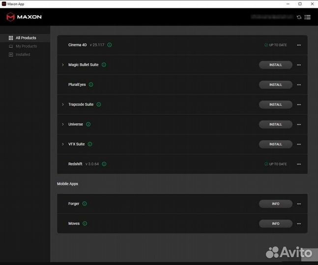 Подписка Maxon One - 6 месяцев (C4D+Redshift и др)