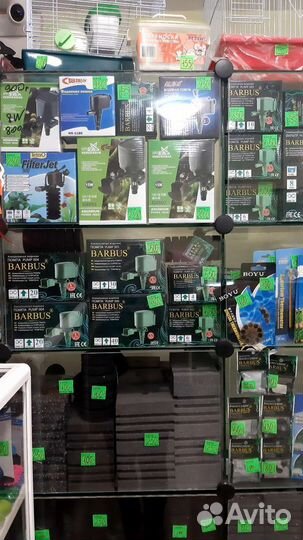 Аквариумные фильтры, оборудование, аквариумы и т.д