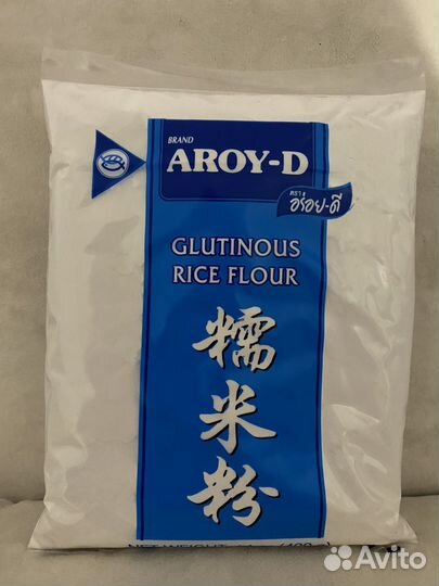 Клейкая Рисовая Мука Aroy-D. Мука для Моти