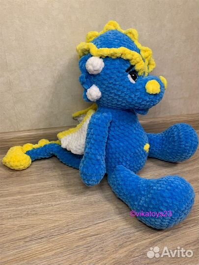 Вязаная игрушка дракон