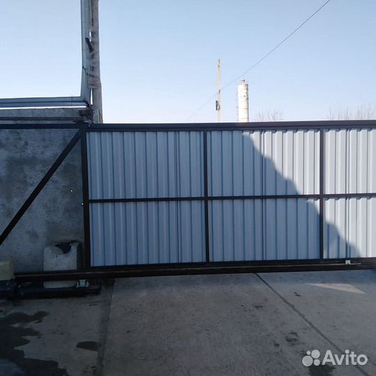Откатные ворота под ключ