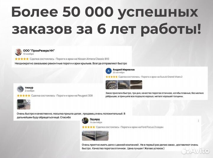 Ремонтные пороги и арки для BMW Дегтярск