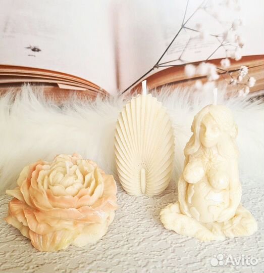 Набор Свечей Богиня Гайя+Женская свеча+лотос