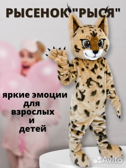 Ростовая кукла аниматор котёнок 