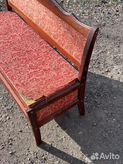 Лавка винтажная, скамья. В стиле ампир