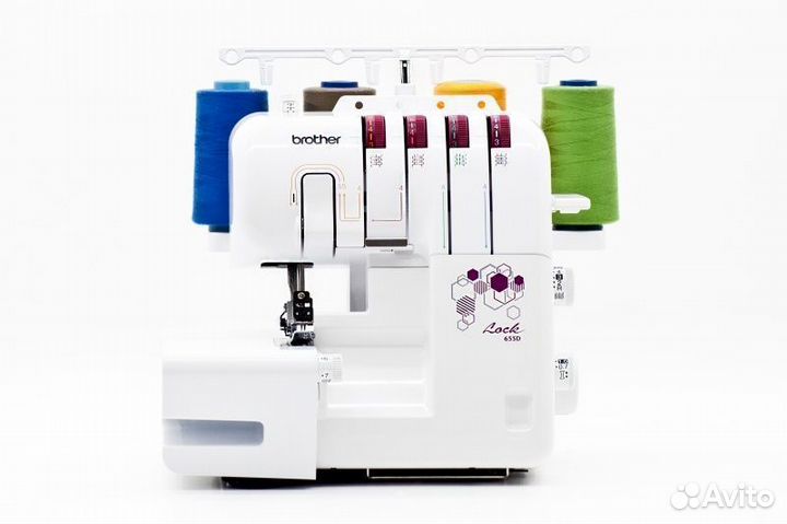 Оверлок Brother 655 D / 3-4х ниточный 8 видов швов