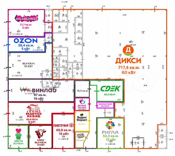 Торговый комплекс, 1497 м²