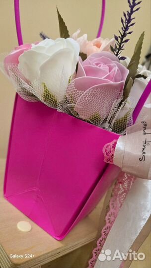 Букет из мыльных цветов