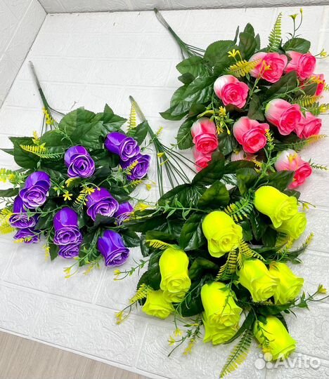 Искуственные цветы упаковка 20 штук