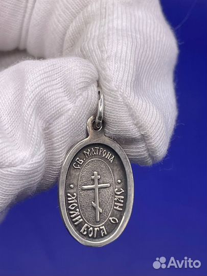 Серебряная икона 