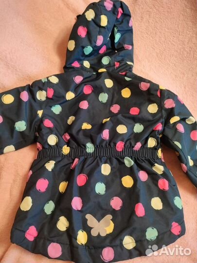 Яркая ветровка парка куртка Babygo для девочки 86