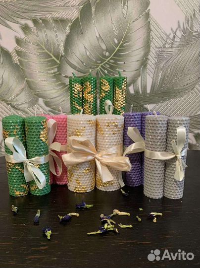 Свечи восковые ручной работы