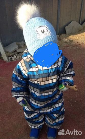 Рейма комбез+поддева+шапка шлем всë в идеале