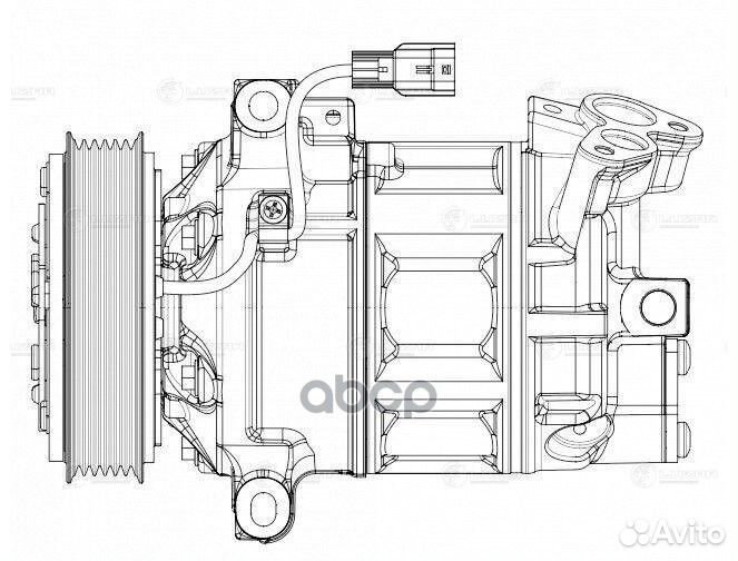 Компрессор кондиционера LADA vesta 1.6I 15- LAD