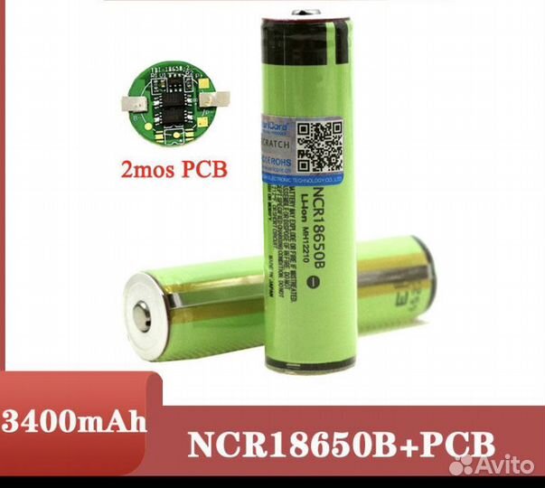 Аккумулятор 18650 liitokala 3400mAh с защитой