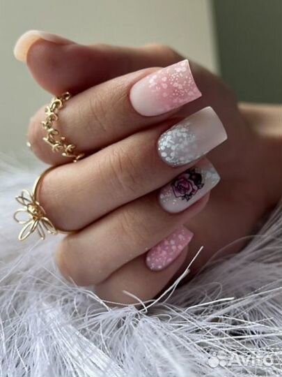 Маникюр наращивание гель