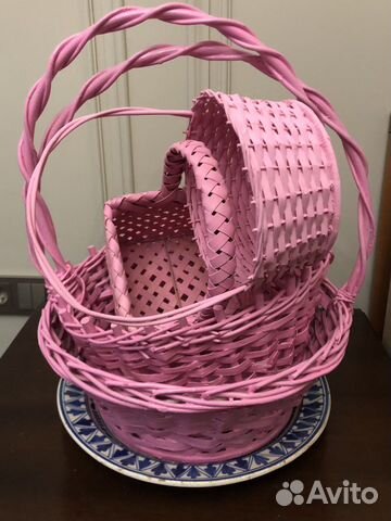 Корзина плетенная для подарков
