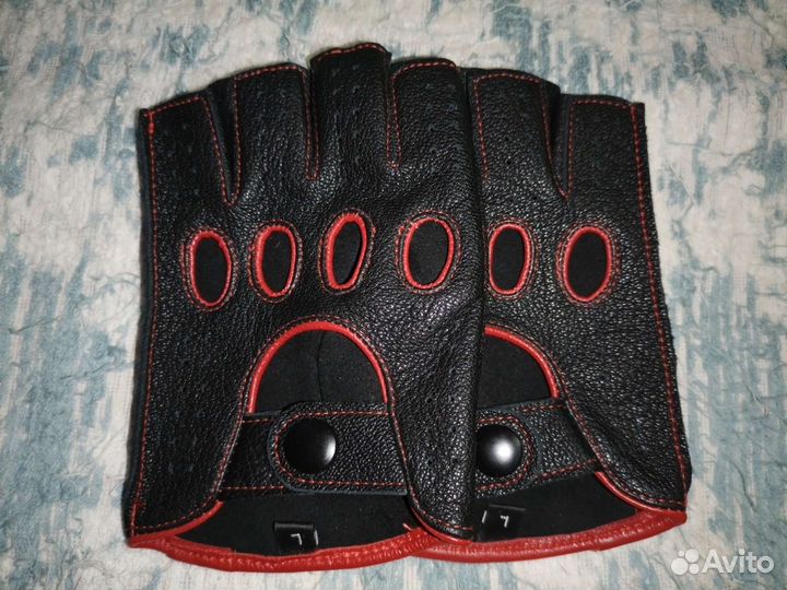Перчатки кожаные
