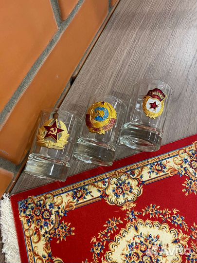 Набор стопок с символикой СССР (новые)