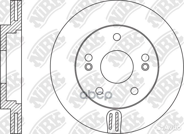 Диск тормозной RN1548 NiBK