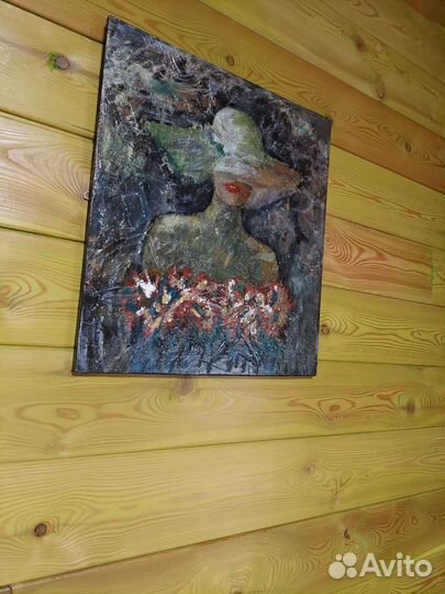 Интерьерная картина в технике микс арт