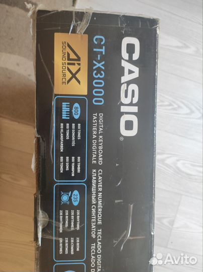 Синтезатор casio ct x3000