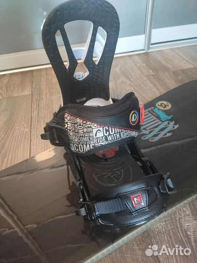 Комплект сноуборд крепления ботинки