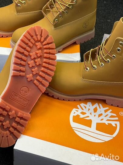 Ботинки timberland оранжевые