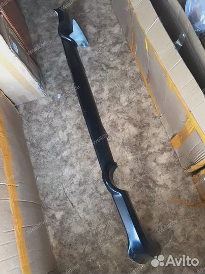 Накладка на бампер Mazda 6 GG 2 трубы тюнинг