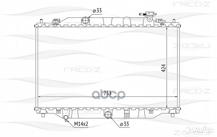 Радиатор mazda CX-5 11- RB-2994;PE0115200B;DRM