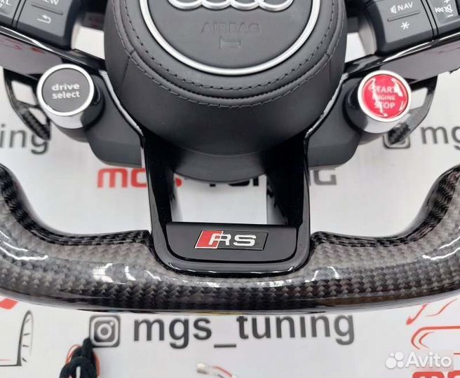 Руль Audi RS карбон подушка Ауди Q7 4M RSQ7 2015+