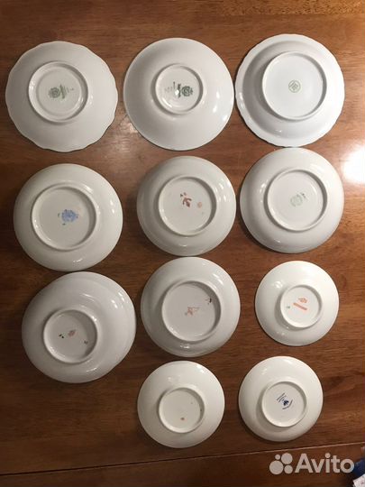 Weimar лфз Дулево Вербилки Kahla блюдца