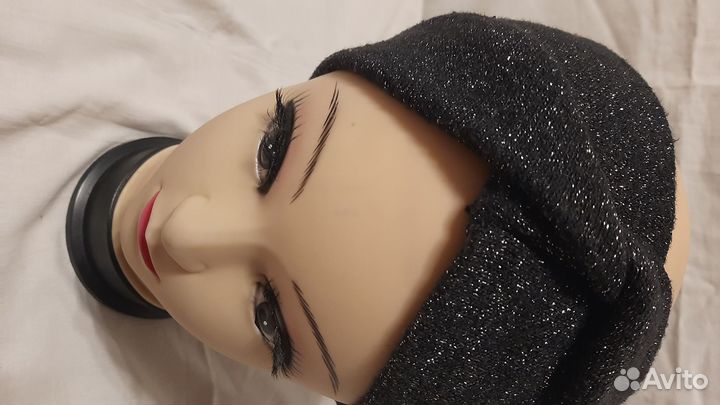 Повязка на голову вязаная