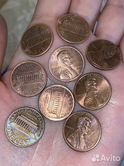 Монеты старички центы США