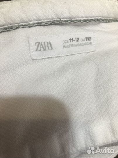 Рубашка zara белая,на мальчика