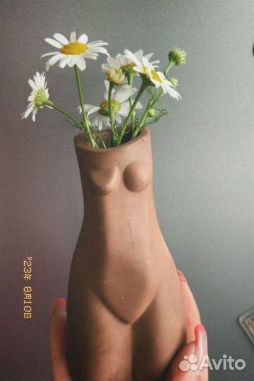 Ваза из гипса