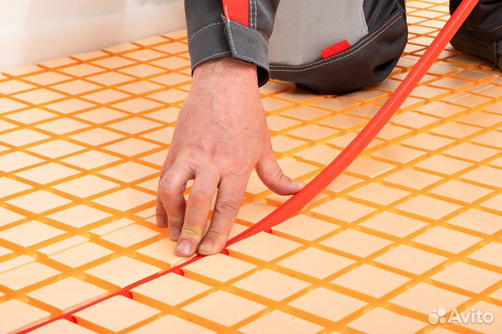 Теплый пол (мат пенопласт)