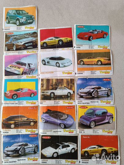 Вкладыши от жвачек