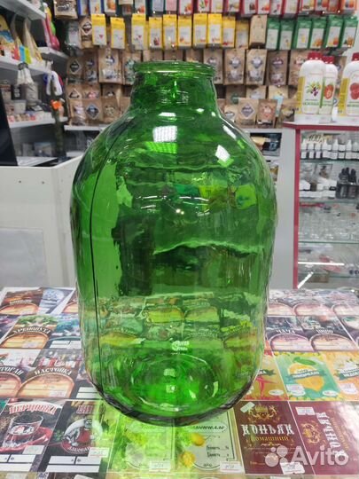 Бутыль банка 10л стеклянная