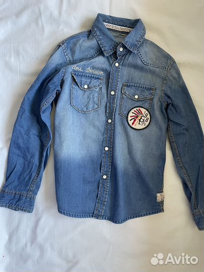 Джинсовая рубашка для мальчика