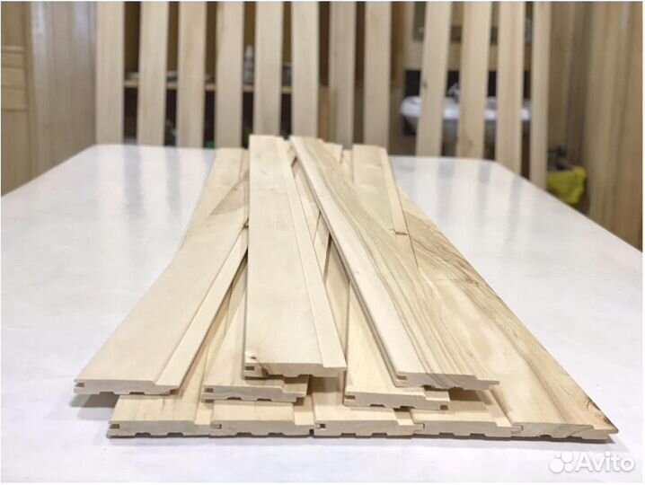 Вагонка липа для балкона, сорт AB