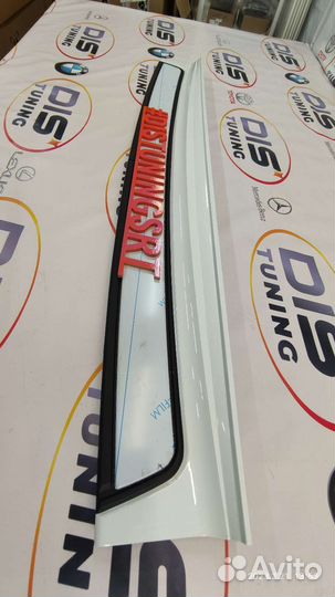 Накладка заднего бампера Toyota LC 200 белая