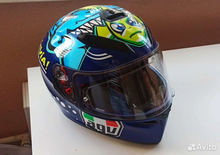 Шлем agv k-3 rossi misano S 55-56см