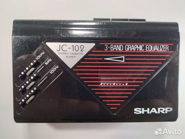 Кассетный плеер Sharp JC-102. Есть видео работы